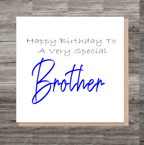 Special Brother Birthday Card, Card for Brother, Birthday Card, - Click Image to Close